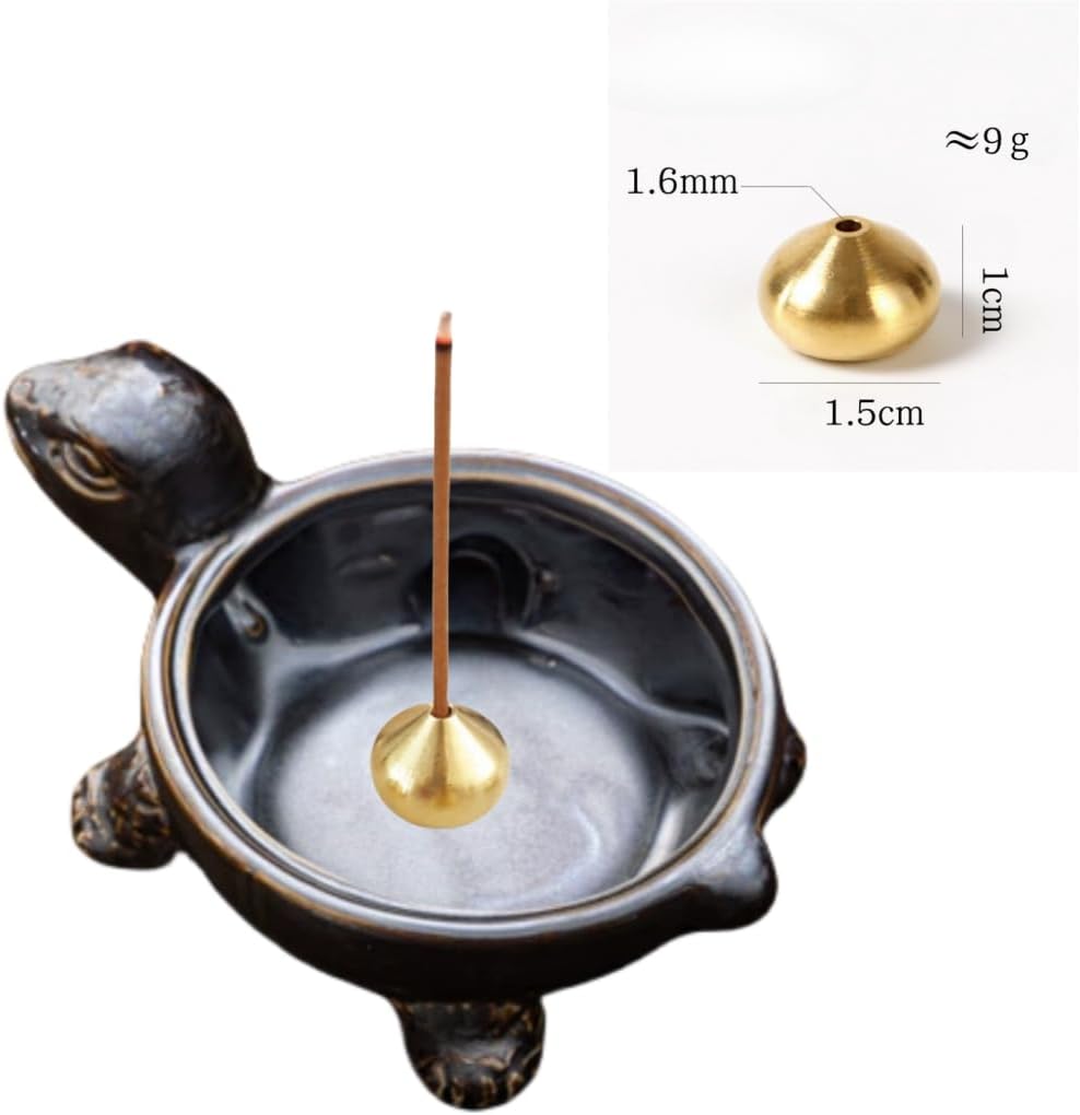 Turtle Ceramic Ashtray Sturdy Home Office Decor