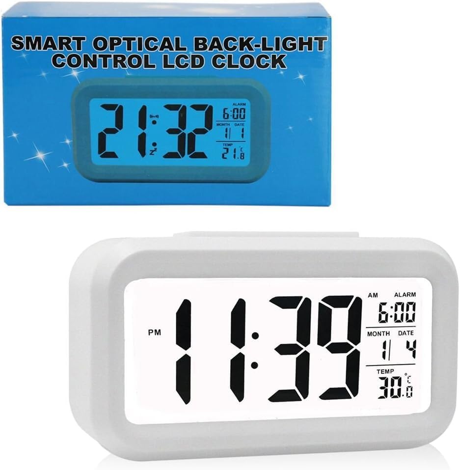 Hiseeyo Digital Alarm Clock with 43 Inch LED Display