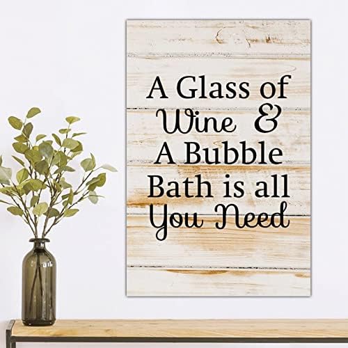 Decorative Wood Sign Farmhouse Rustic Wall Art 8x12 Inch