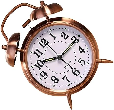 Vaguelly Classic Double Bells Alarm Clock with Luminous Display