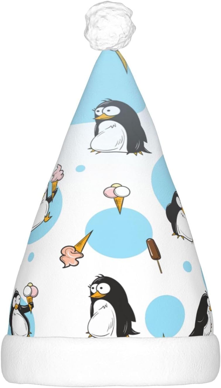 Penguin Balloon Snowflake Christmas Santa Hat Plush Light Up for Adult