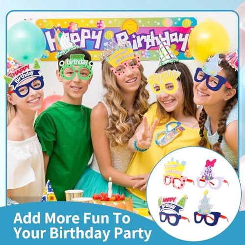 ANBALA 9 Pack Birthday Glasses with Funny Designs
