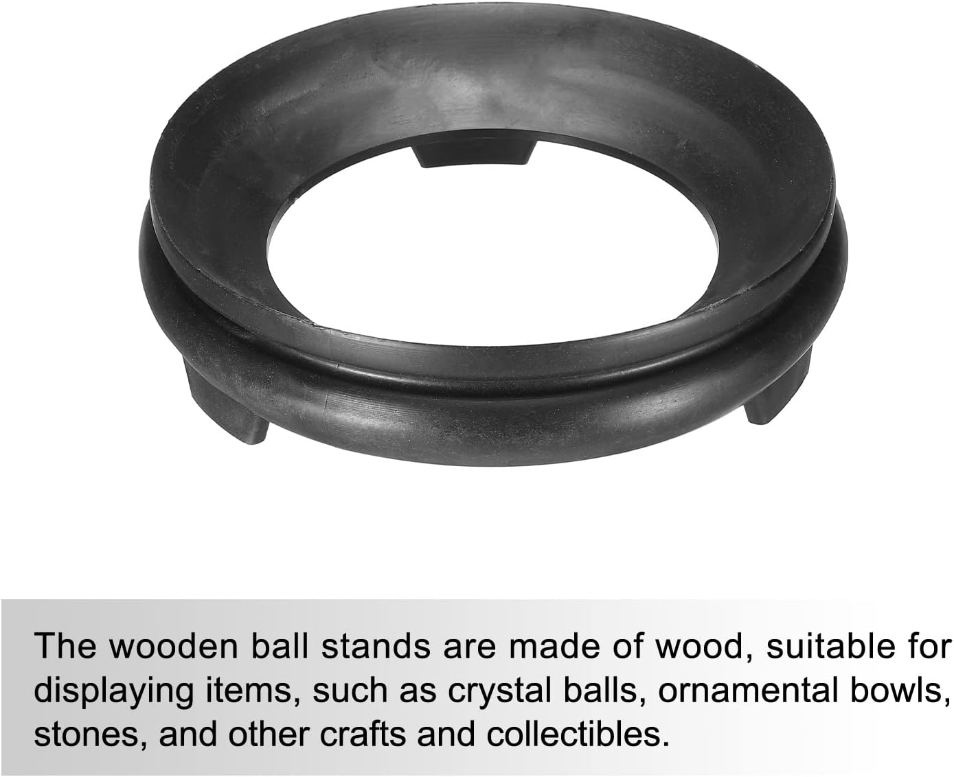 MECCANIXITY Ball Stand Holder Display Base 20cm Black
