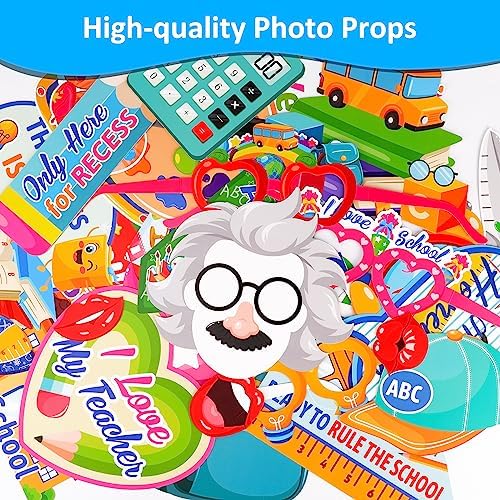 35pcs Novelty Back to School Photo Booth Props for Kids