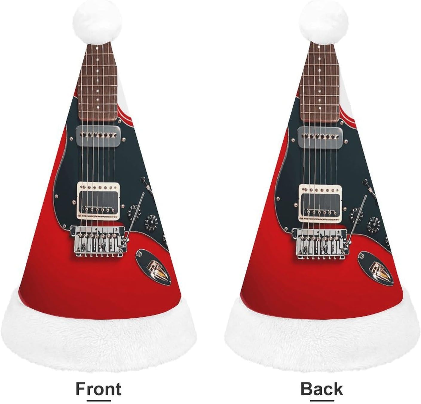 Santa Hat Magic Electric Guitar Christmas Party Hat