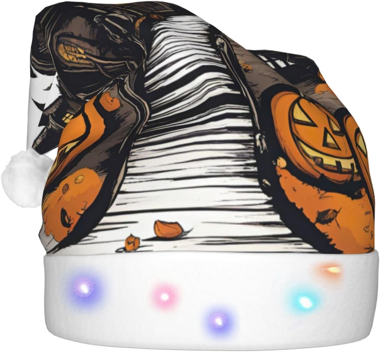 QinZheng LED Light Up Santa Hat for Christmas Party 1