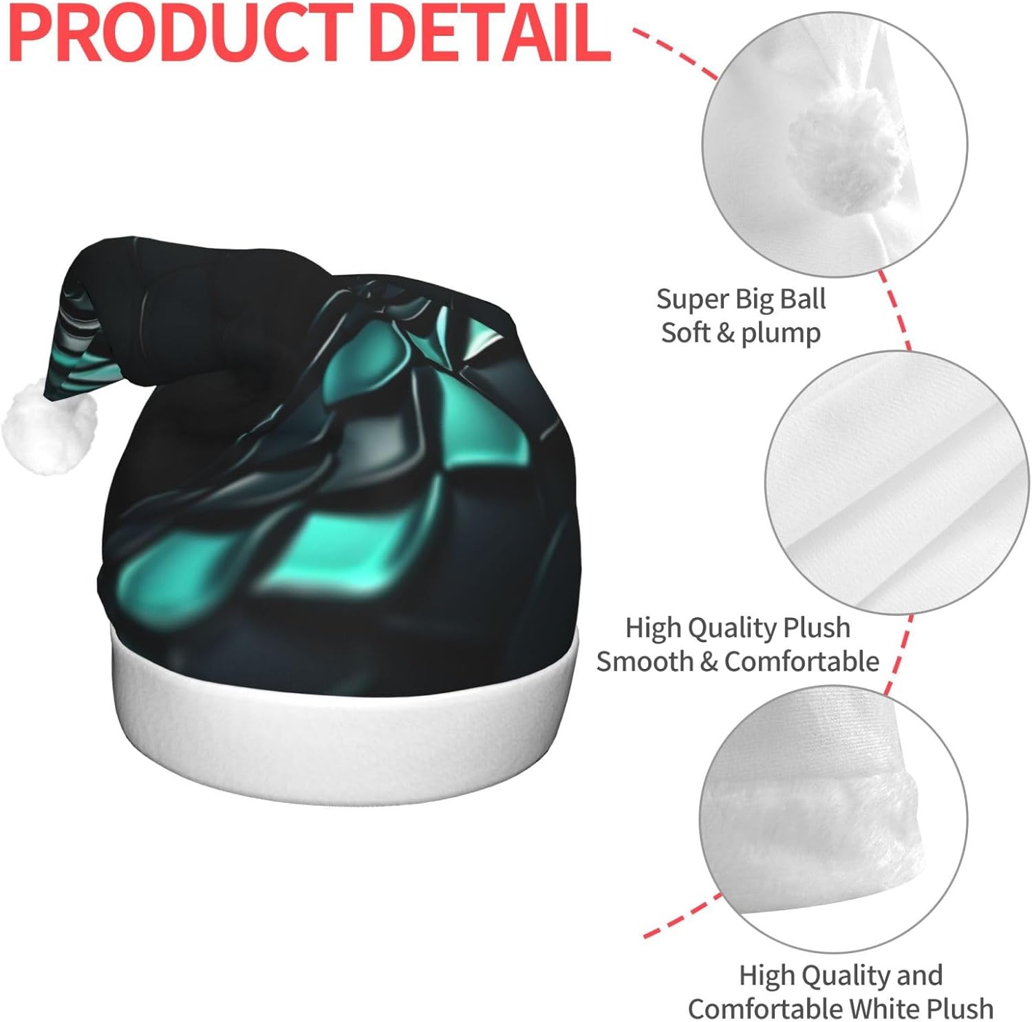 QINZHENG 3D Snake LED Christmas Hat for Adults