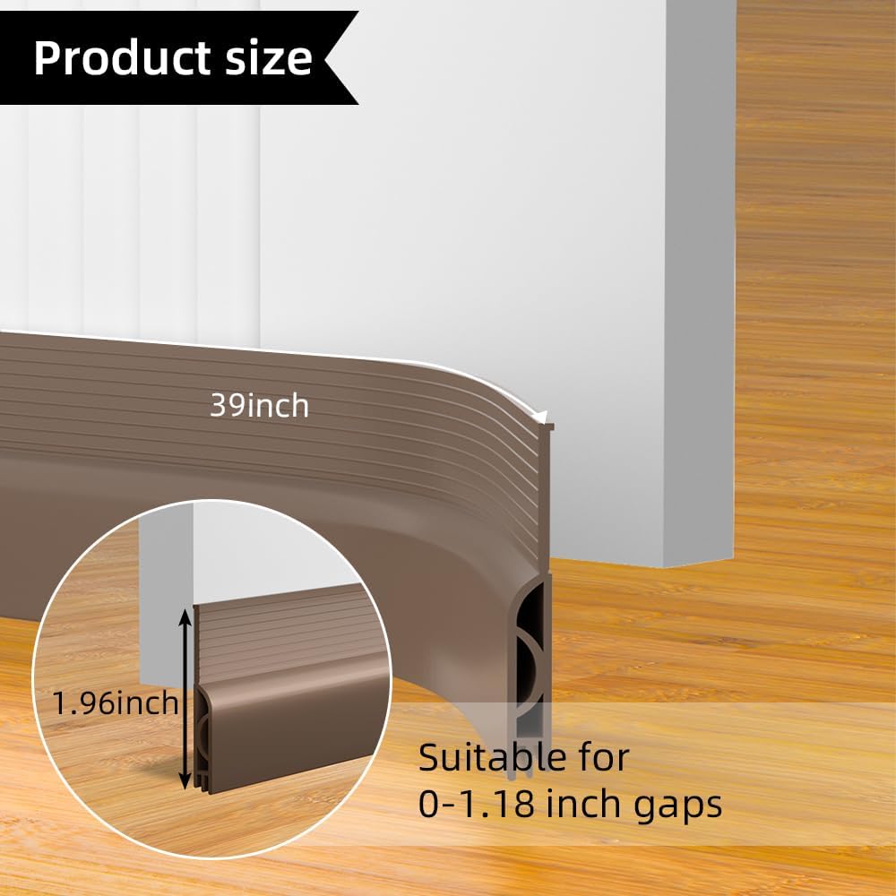 Ormeein Door Draft Stopper 39inch Brown