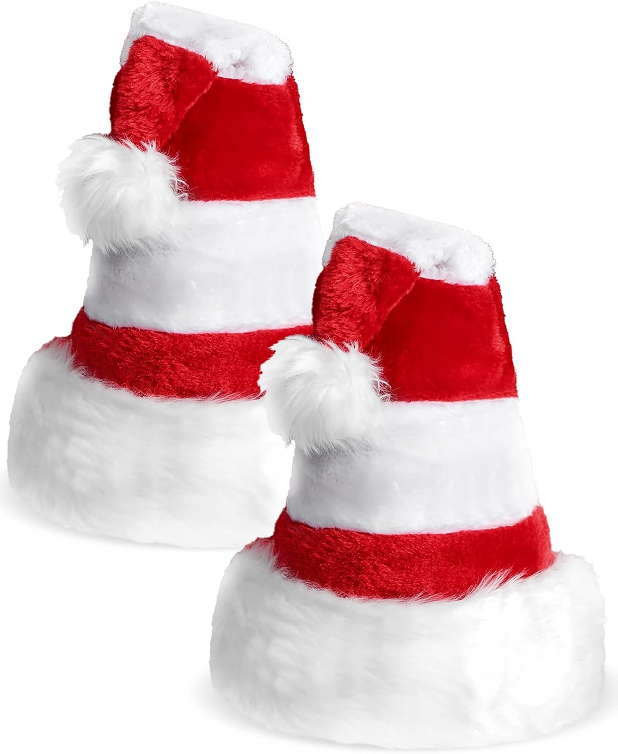 Santa Hat for Adults Christmas Party Plush Headwear