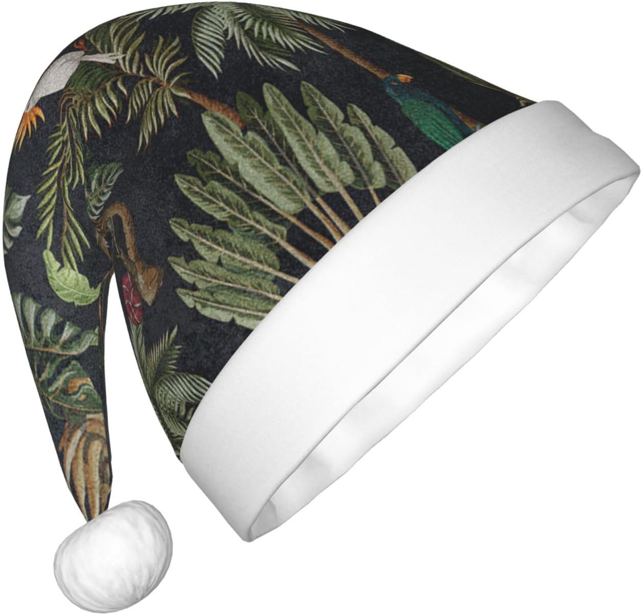 Watercolour Cactus Print Christmas Santa Hat Small Size