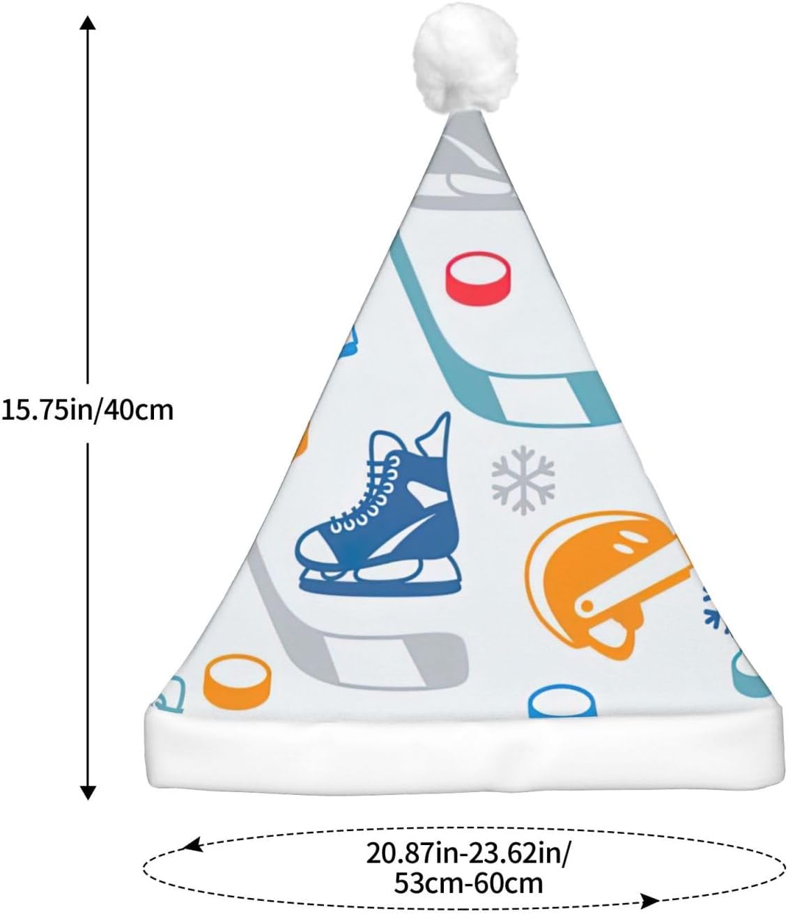 QINZHENG LED Light Up Santa Hat for Adults Christmas Party