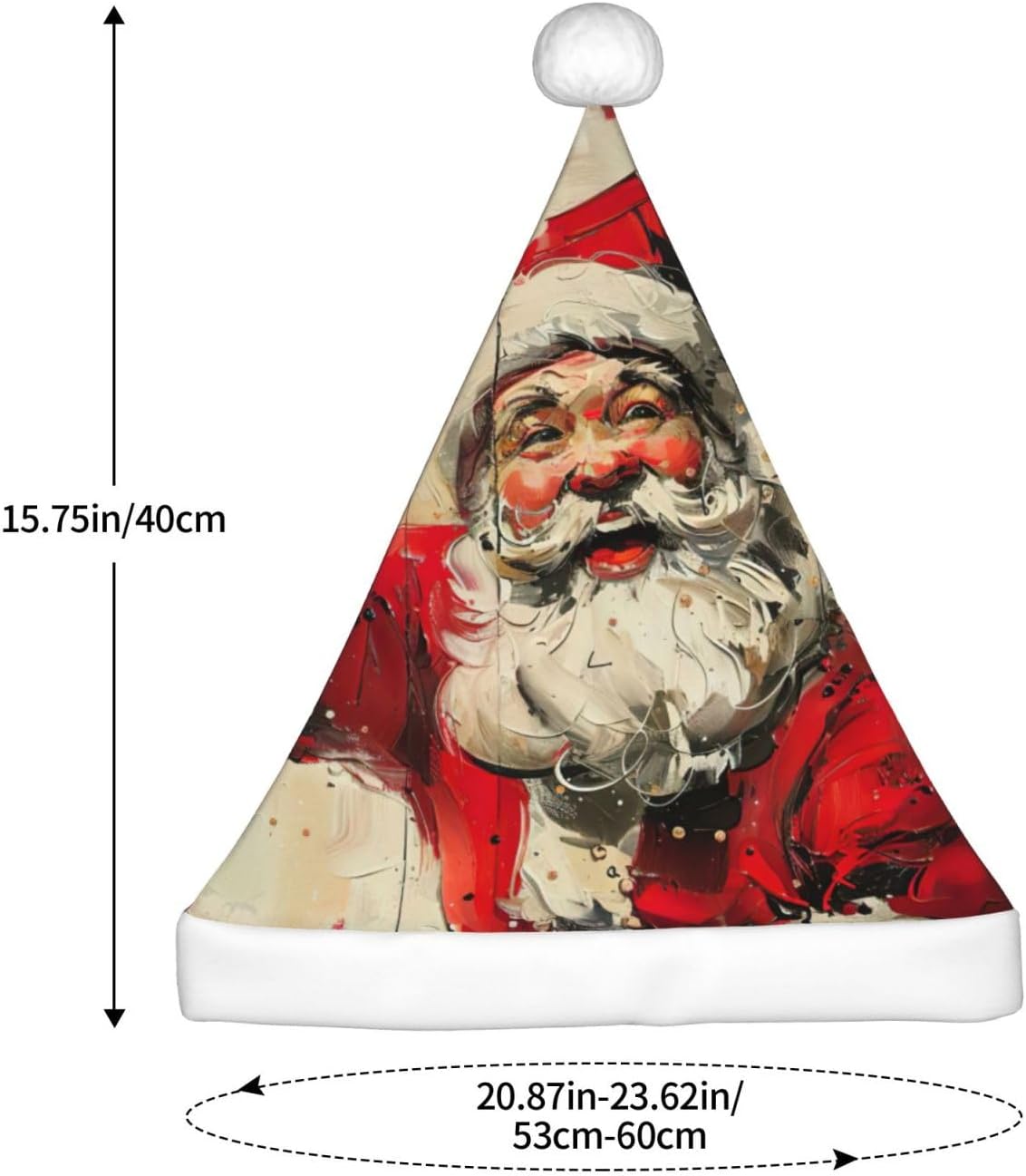 Merry Christmas Santa Hat Plush Funny Adult Party Headwear