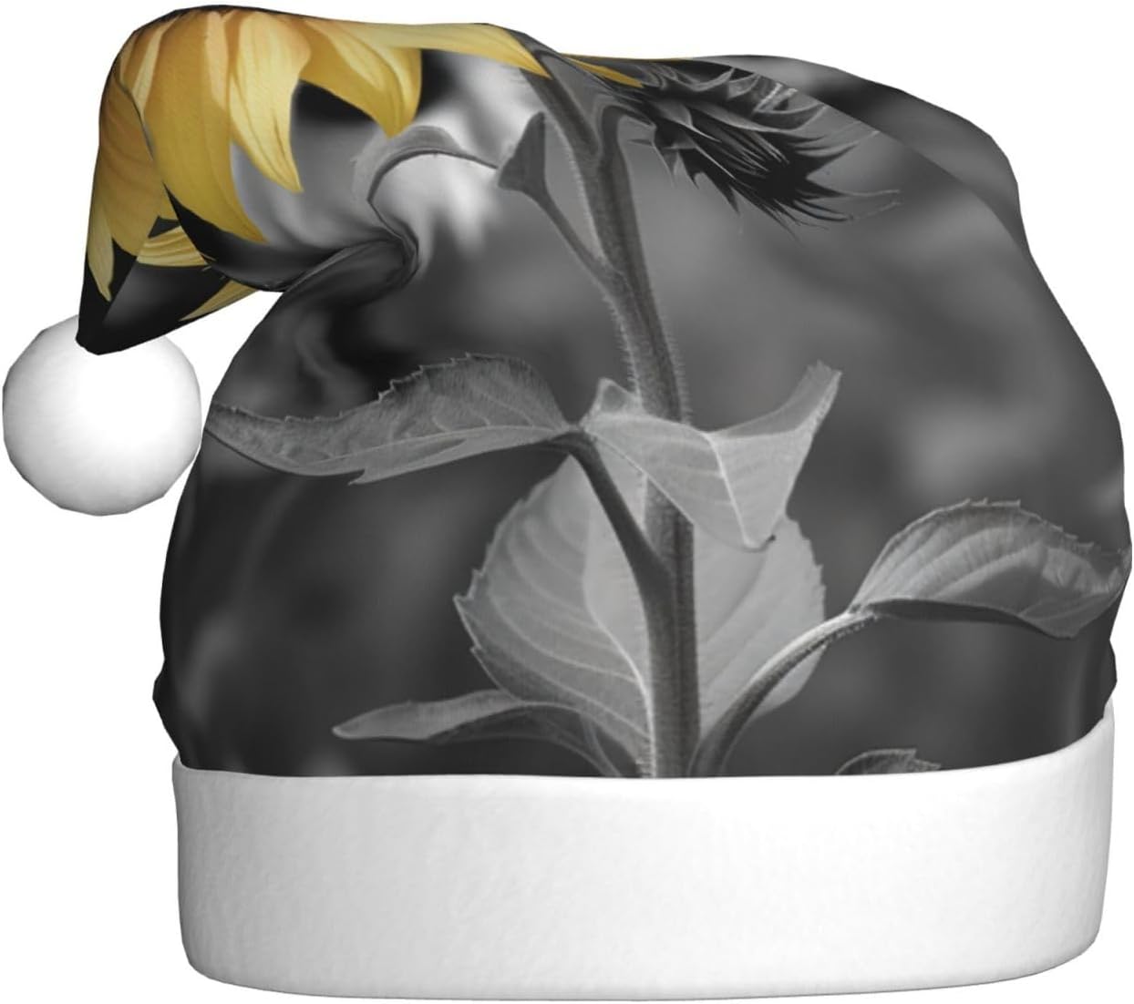 Blue Polka Dot Christmas Santa Hat for Adults