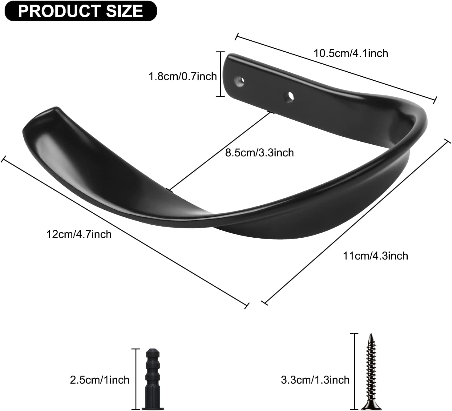 Decorative Aluminum Curtain Holdbacks for Window Dcor Black