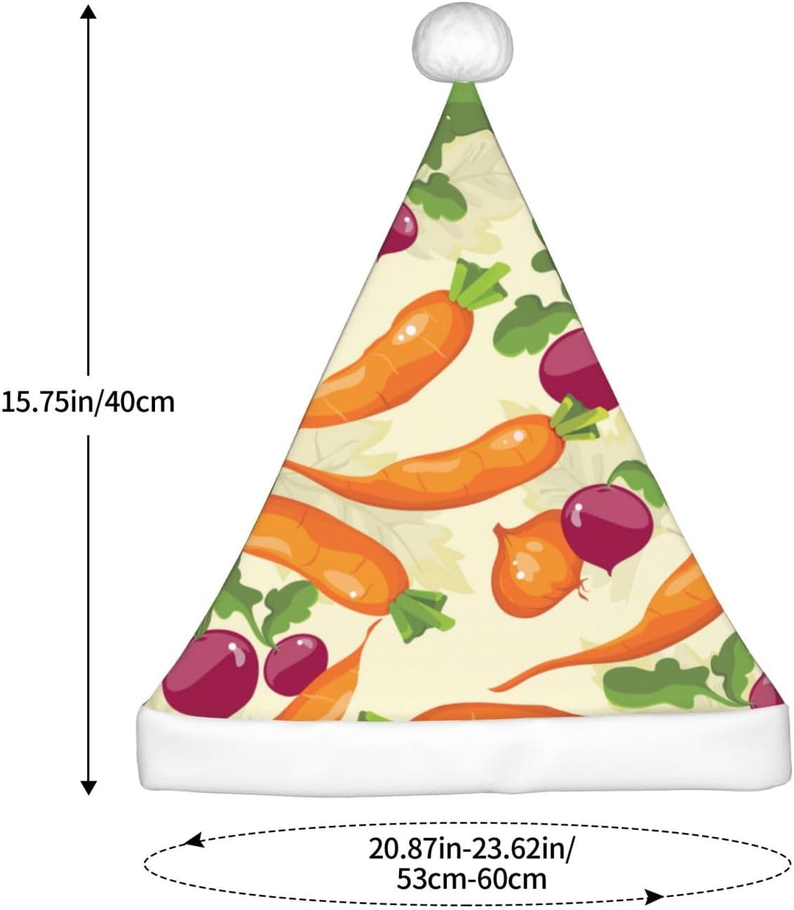 Qin And Zheng Cartoon Vegetables Santa Hat