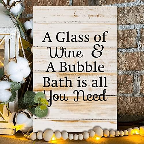 Decorative Wood Sign Farmhouse Rustic Wall Art 8x12 Inch