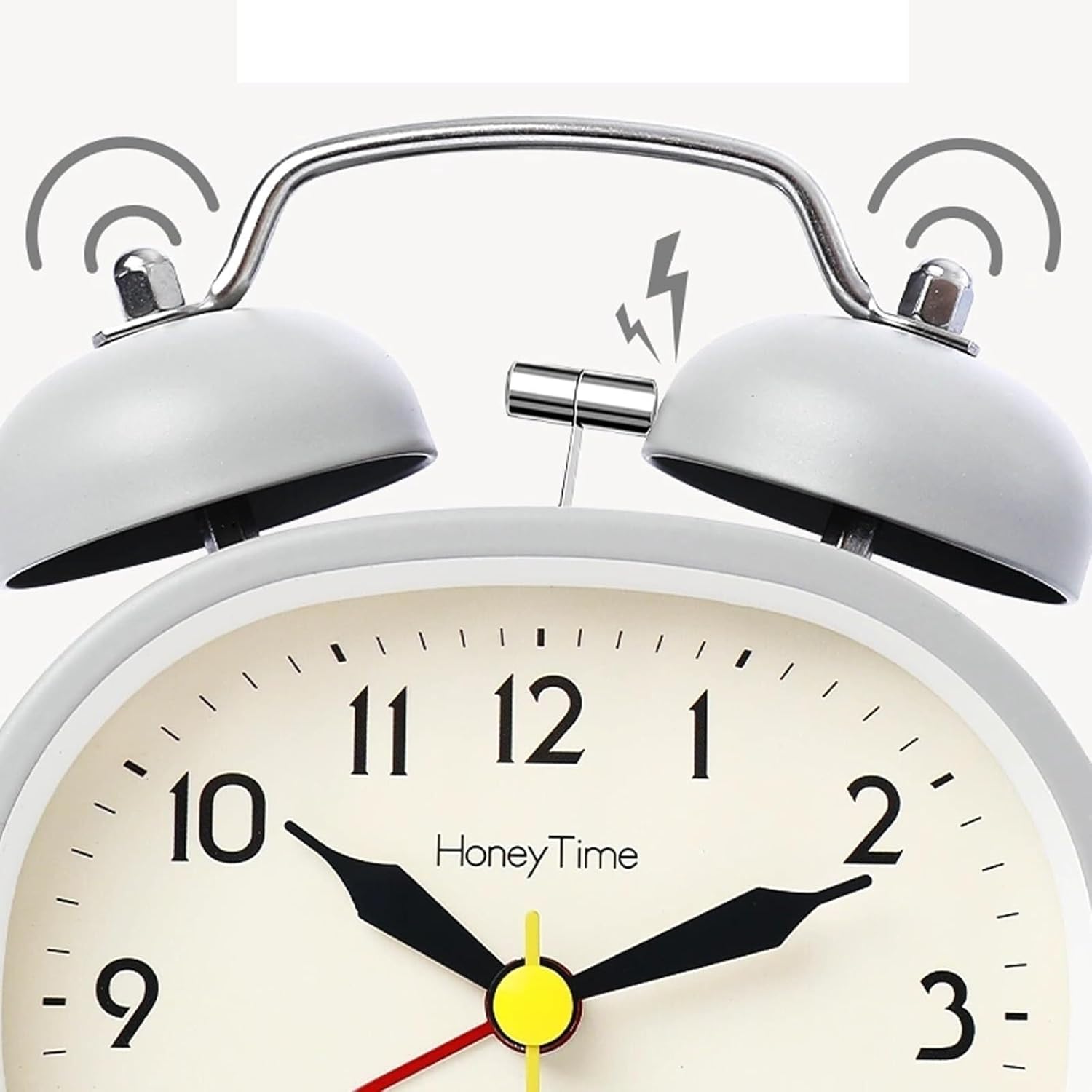 4 Inch Double Bell Alarm Clock with Backlight and Retro Style