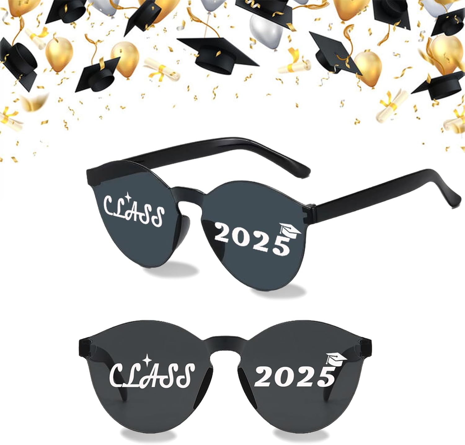 Vegove 12 Pc Class Of 2025 Graduation Sunglasses