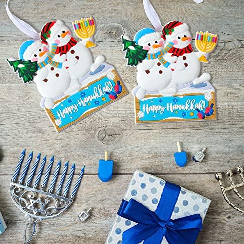 Jetec Hanukkah Snowman Christmas Tree Ornament