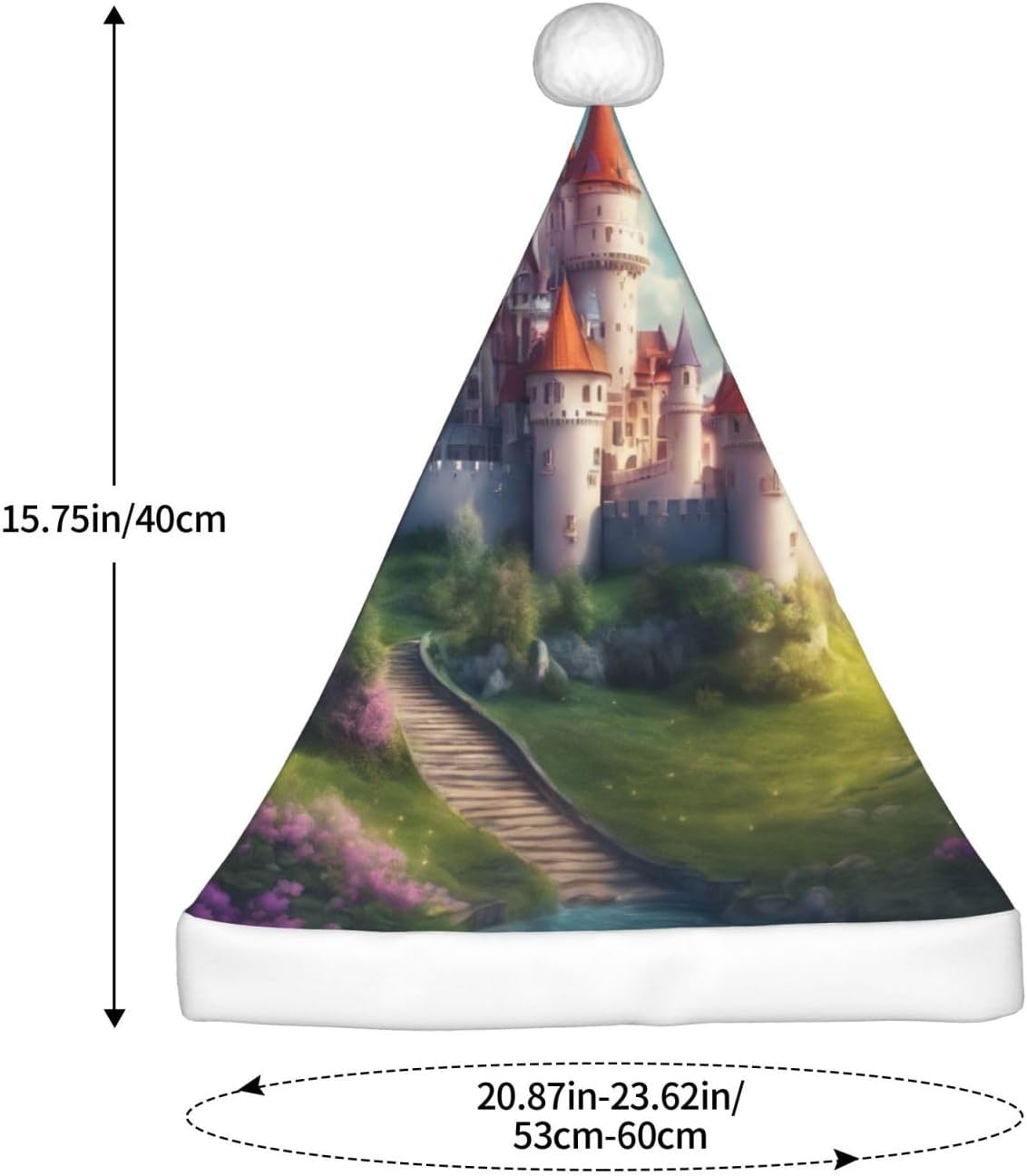 QINZHENG Magic Fairy Tale Castle Santa Hat