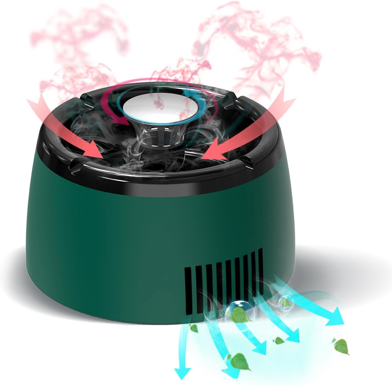 Smokeless Ashtray for Home and Office with Air Purification
