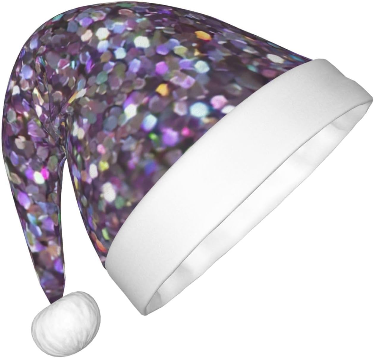 Sequin Pattern Christmas Santa Hat Small Size