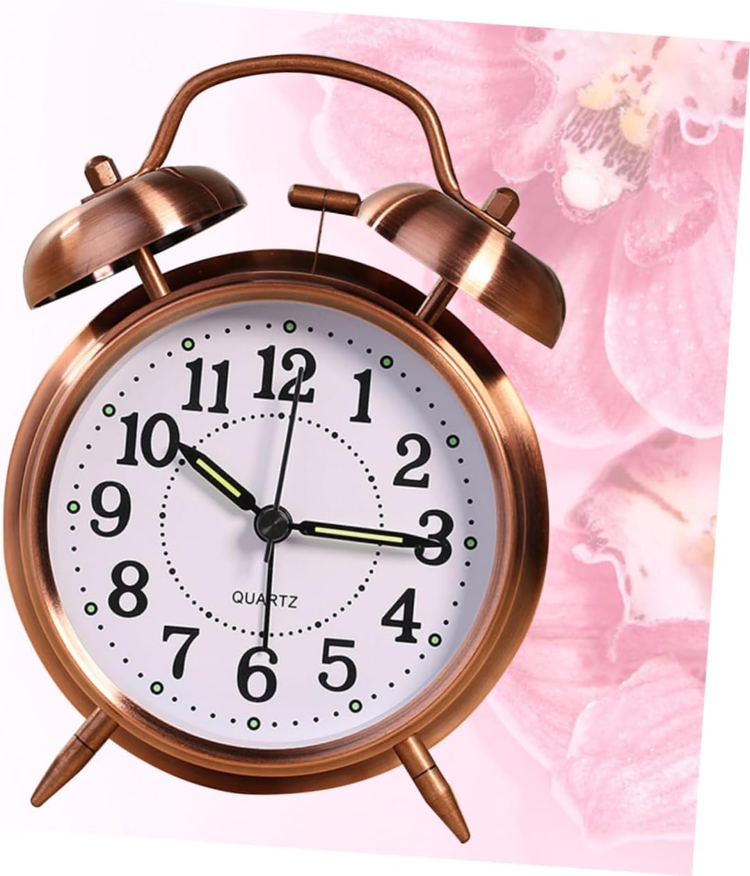 Vaguelly Classic Double Bells Alarm Clock with Luminous Display