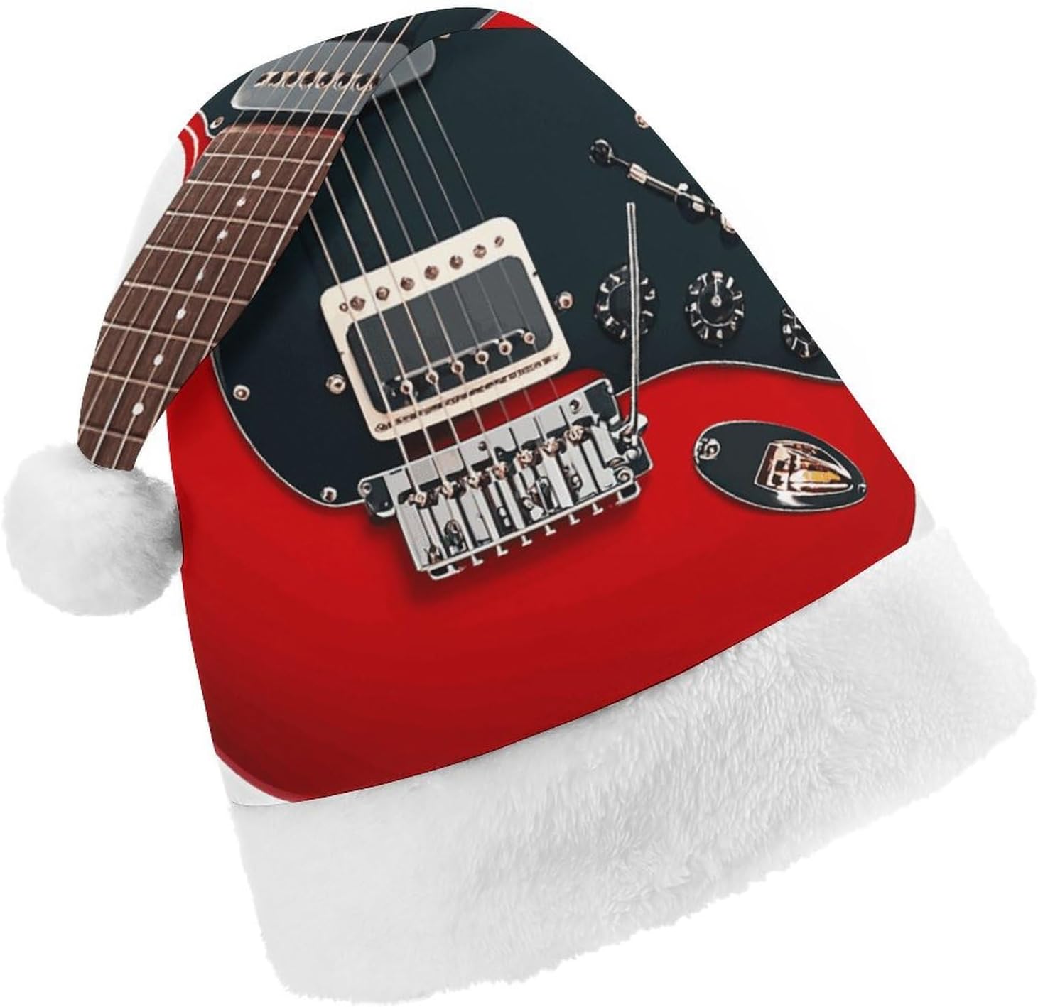 Santa Hat Magic Electric Guitar Christmas Party Hat