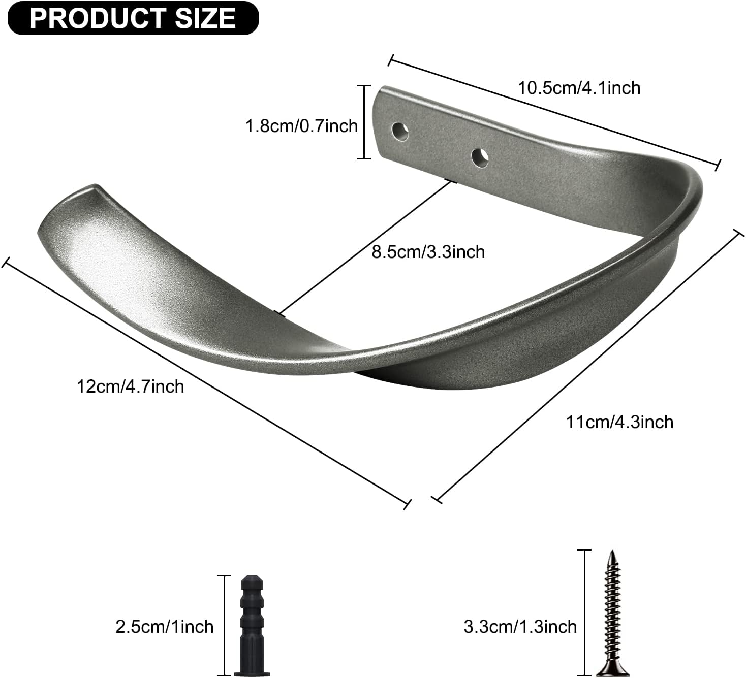 Decorative Curtain Holdbacks Hooks Holders for Drapes Grey