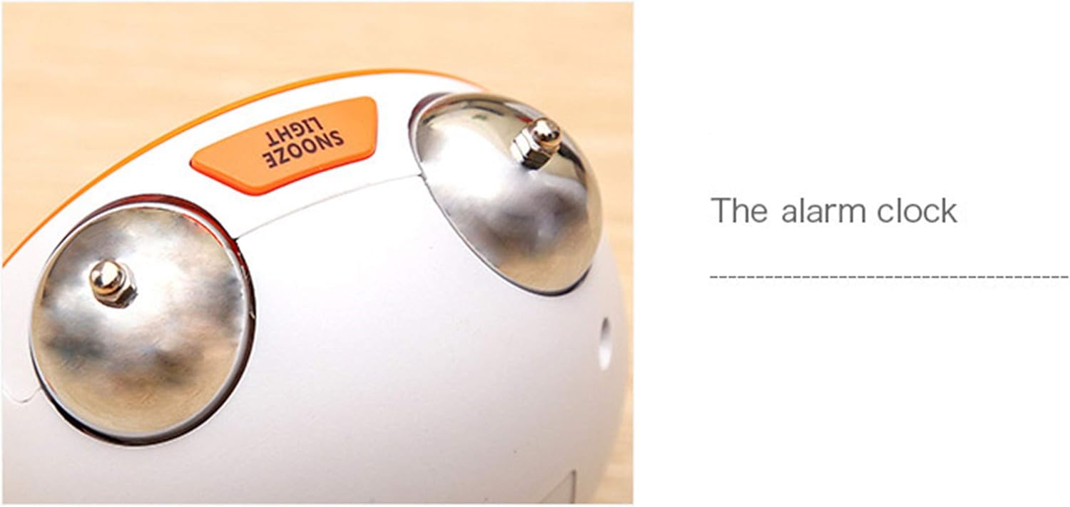 Mechanical Double Bell Alarm Clock with 4-in-1 Display