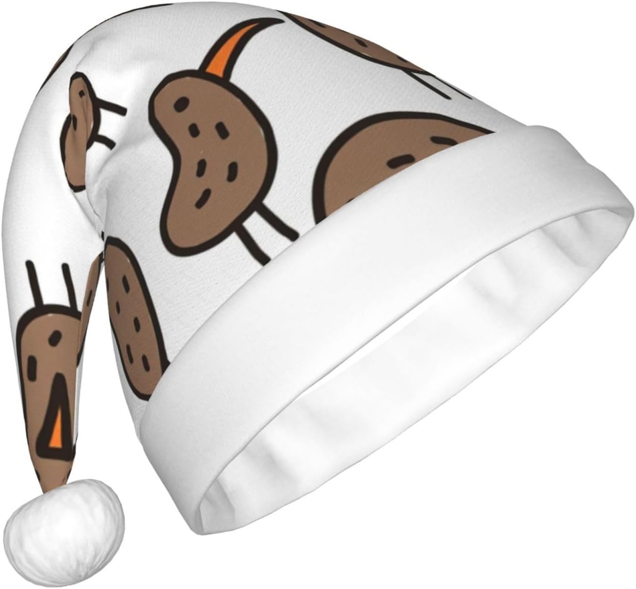 QINZHENG Kiwi Birds Santa Hat Christmas Decoration Headwear
