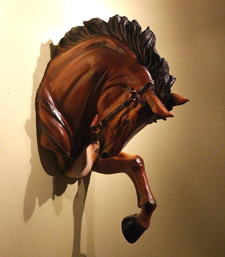 CIRCIR Horse Head Decorative Statue Wall Sculpture