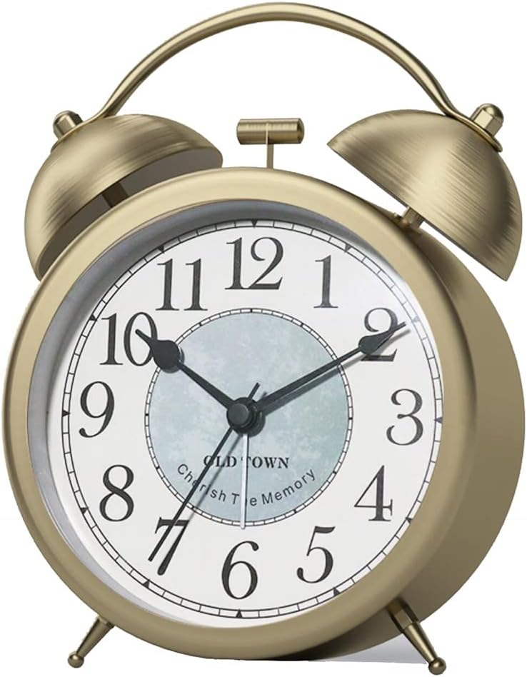Double Bell Alarm Clock Loud and Clear with Night Light