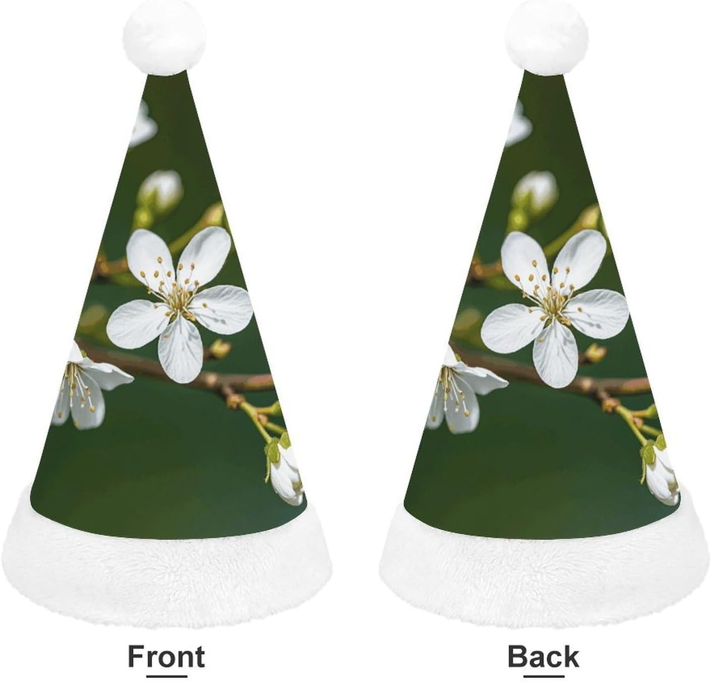 Santa Hat Plush Christmas Headwear for Adults