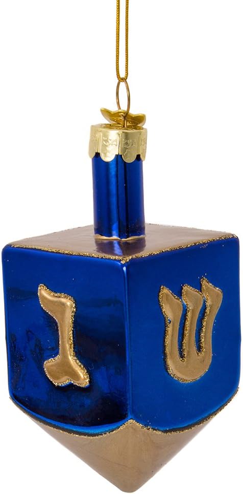 Kurt Adler Noble Gems Hanukkah Ornament Set