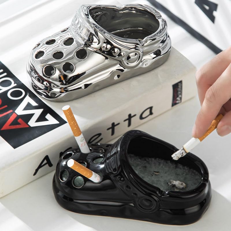 Cute Crocs-Shaped Ceramic Smokeless Ashtray