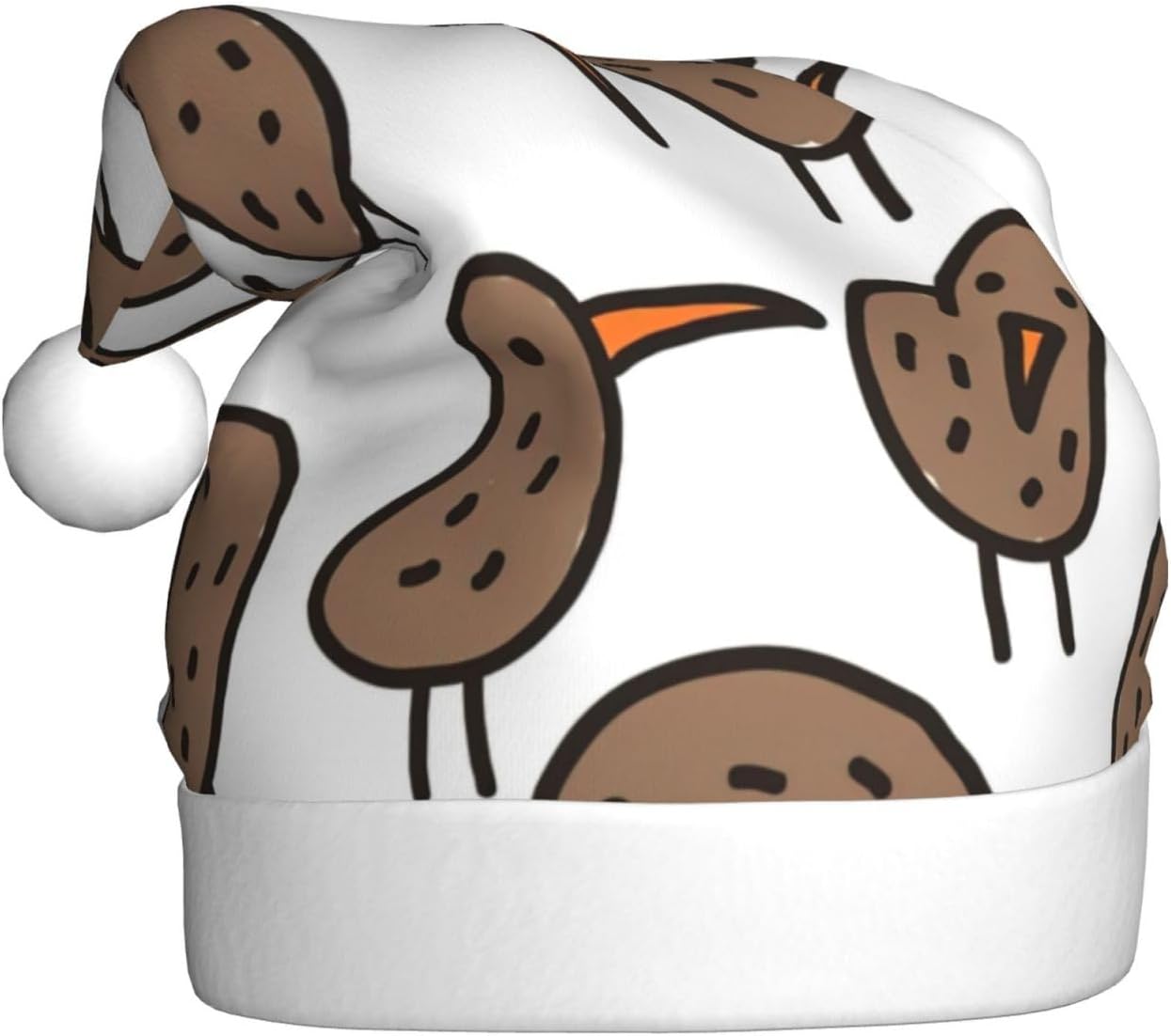 QINZHENG Kiwi Birds Santa Hat Christmas Decoration Headwear