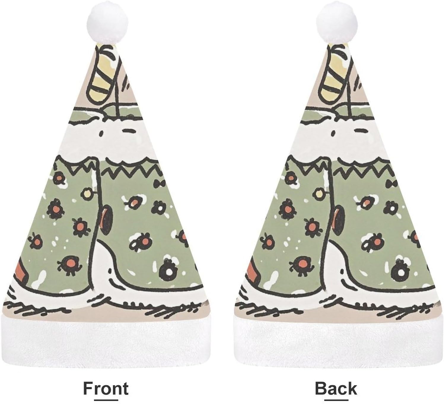 NWGHM Christmas Hat for Adults Stylish Warm Plush Headwear