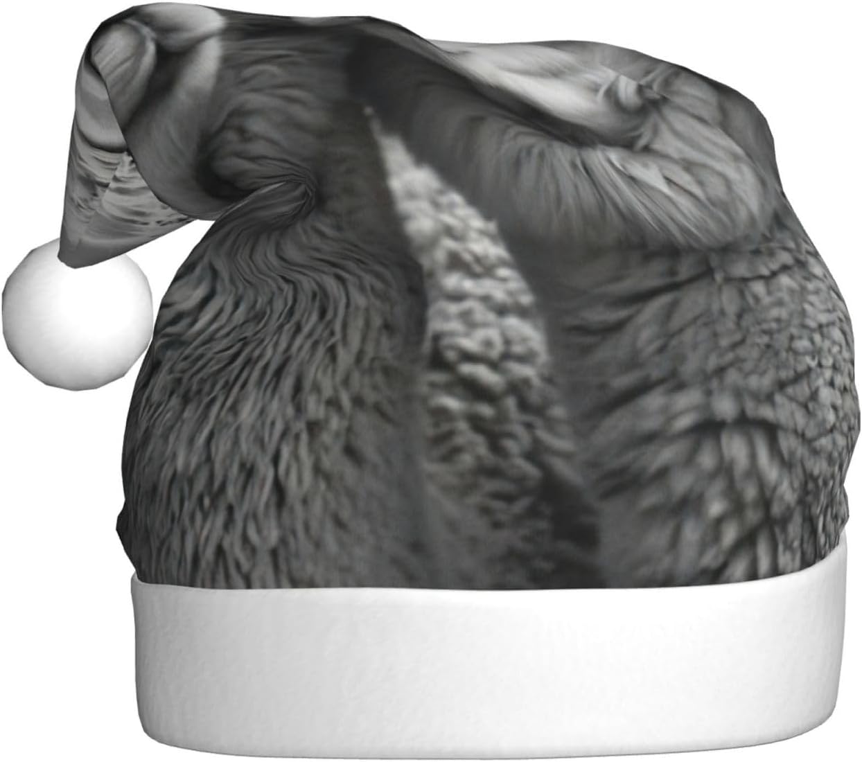 I Love Alpacas Plush Santa Hat for Adults
