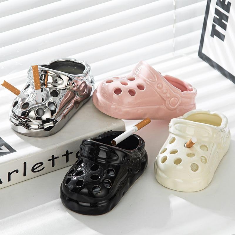 Cute Crocs-Shaped Ceramic Smokeless Ashtray