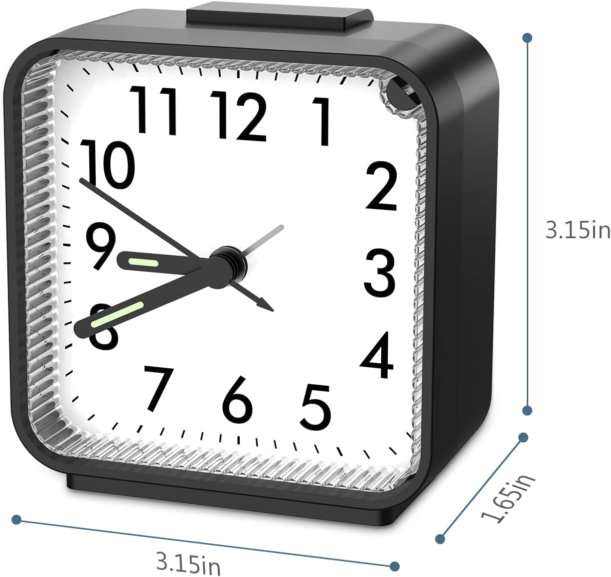 Ankilo Analog Alarm Clock with Night Light and Snooze Function