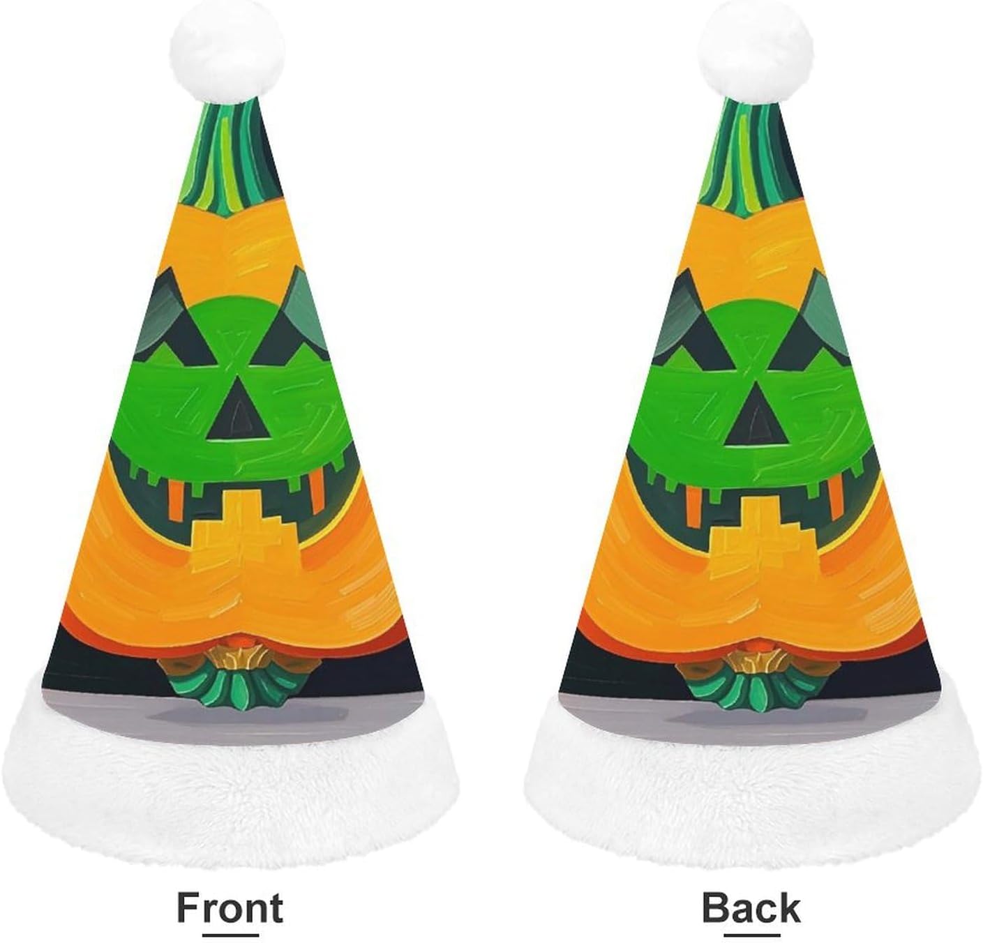 Santa Hat Hidden Demons Christmas Hat for Adults