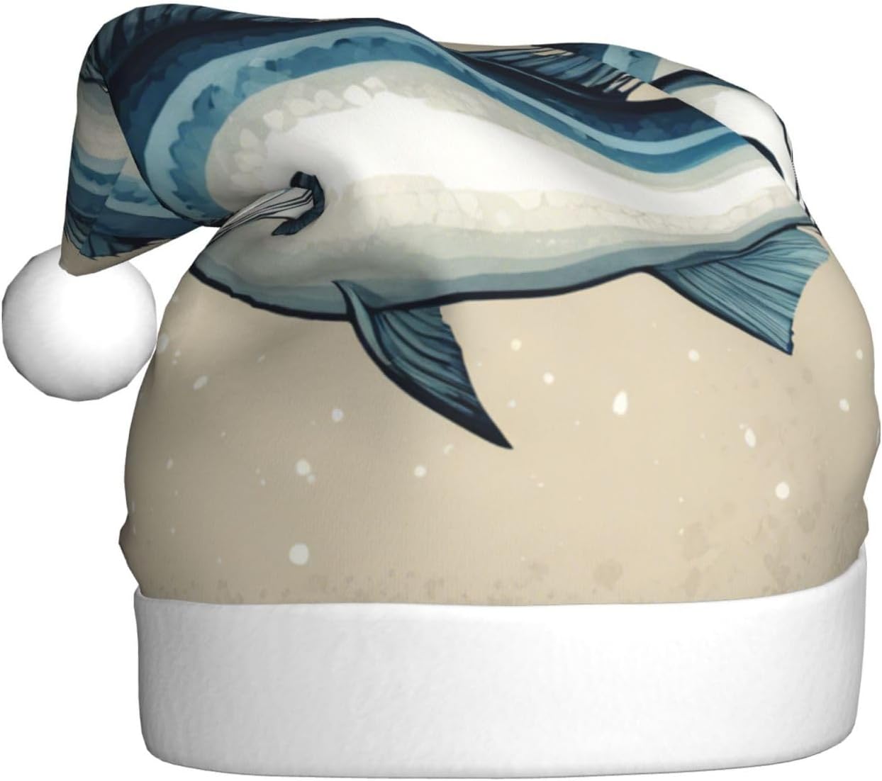 QINZHENG Bluefish Design Santa Hat for Women