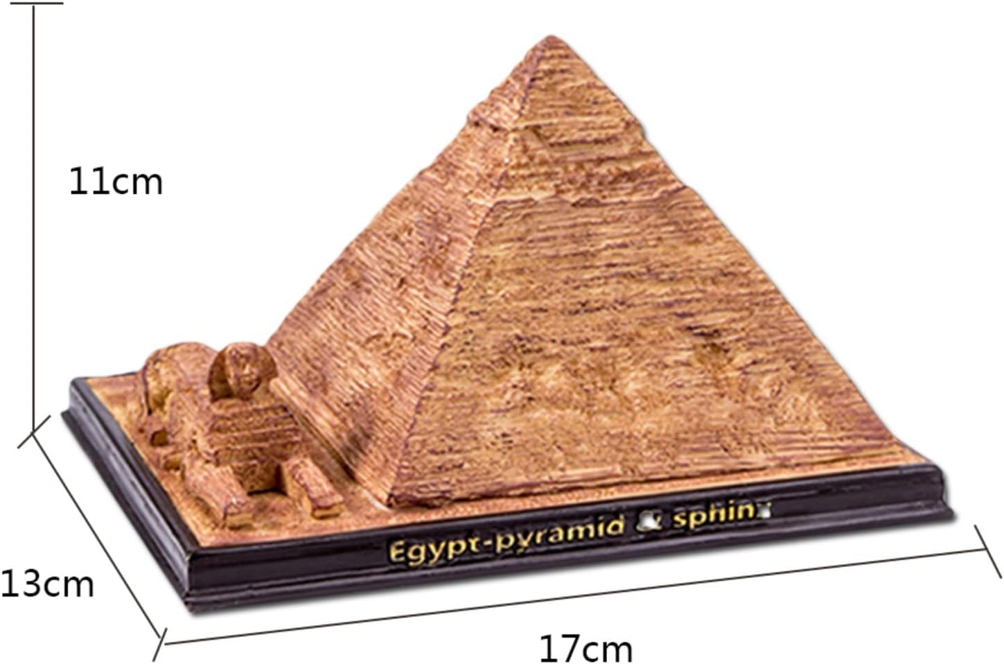 Egyptian Pyramid Resin Sculpture Decor Statue