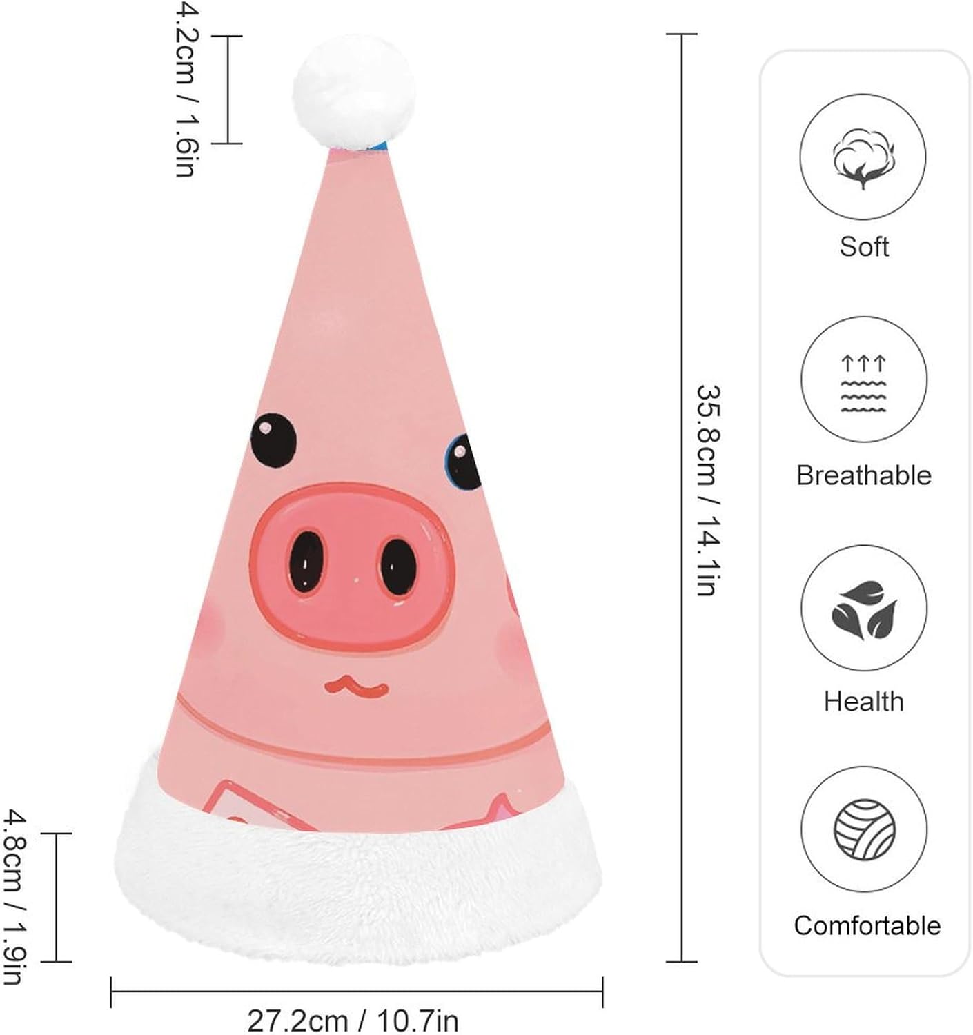 Cute Animal Christmas Hat for Adults and Kids