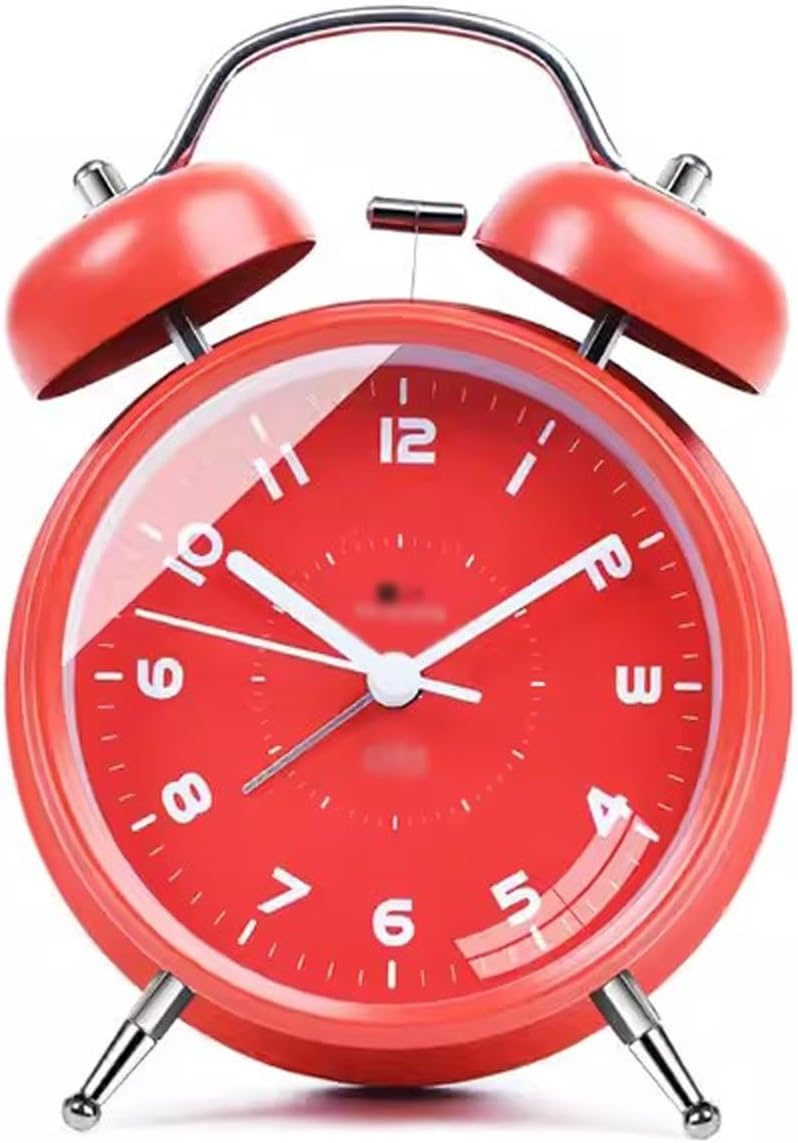 Super Loud Alarm Clock with Night Light and Double Bell