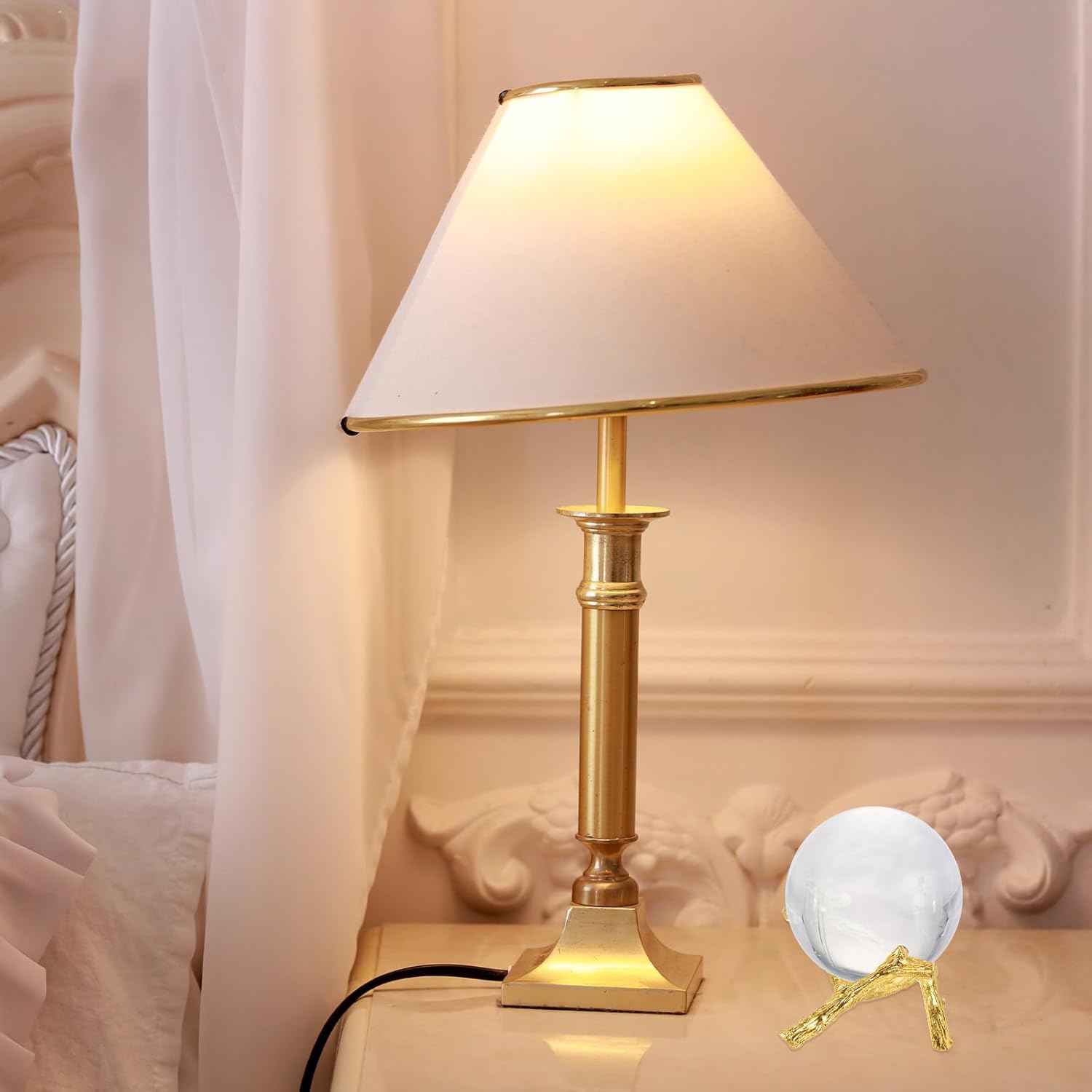 Uxcell 35 Inch Metal Crystal Ball Display Stand