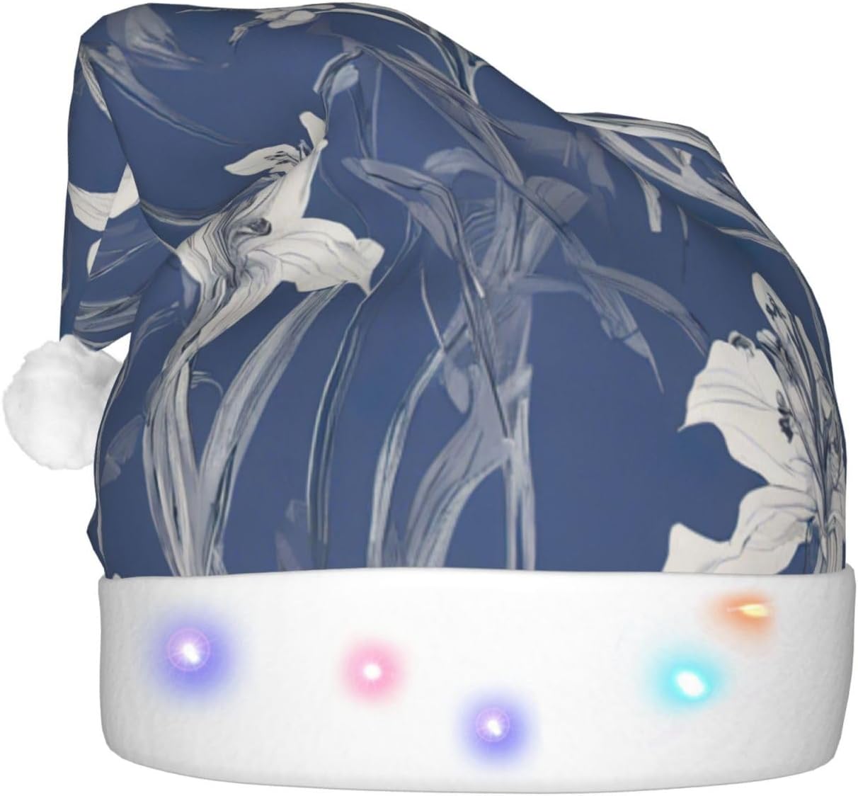 Bluebell Design 03 Christmas Santa Hat Plush Light Up Funny Adult Party Hat