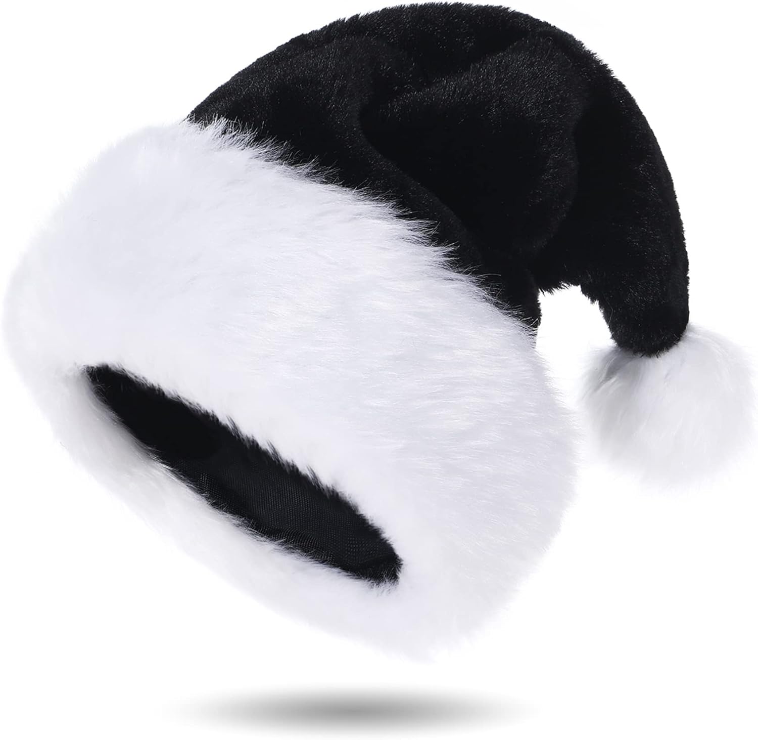 Tokforty Santa Hats for Adults Unisex Velvet Touch Christmas Party Hat