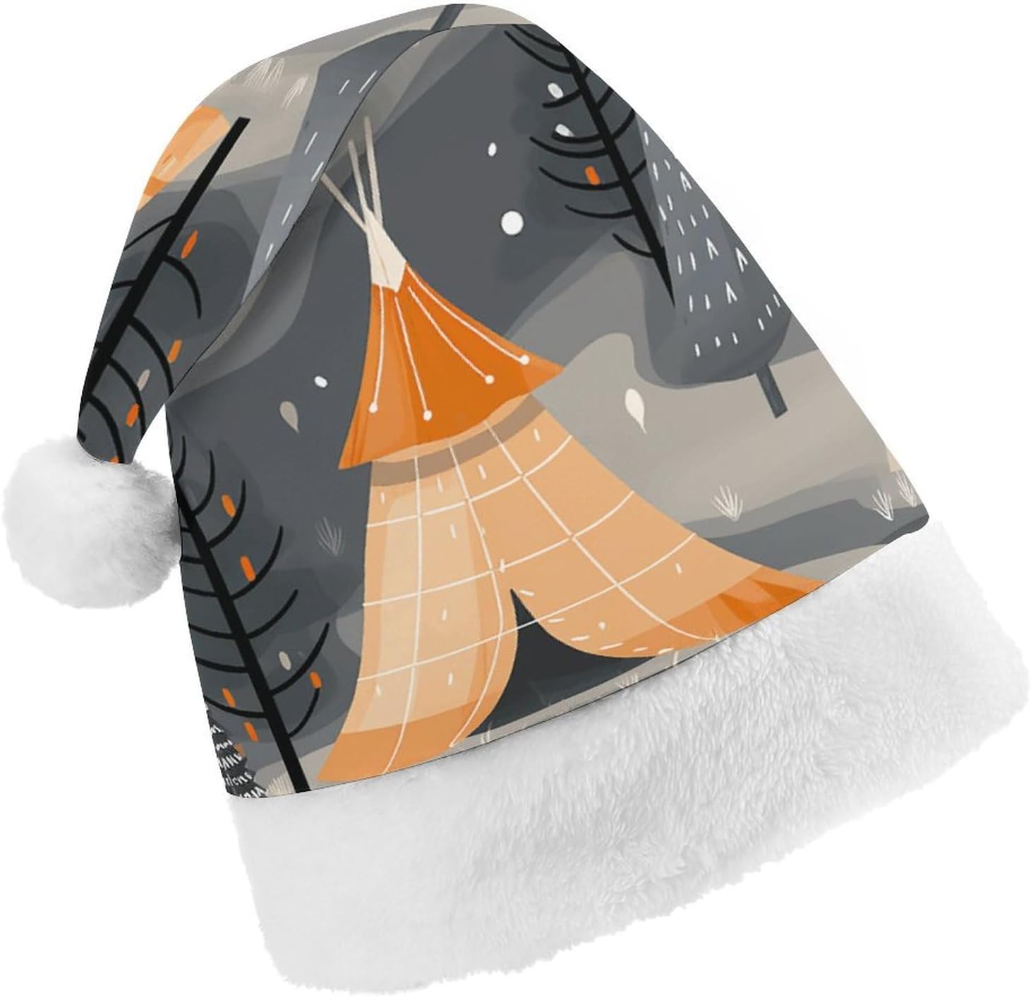 Christmas Tree Hat for Adults - Santa Hat Tent Costume Headwear